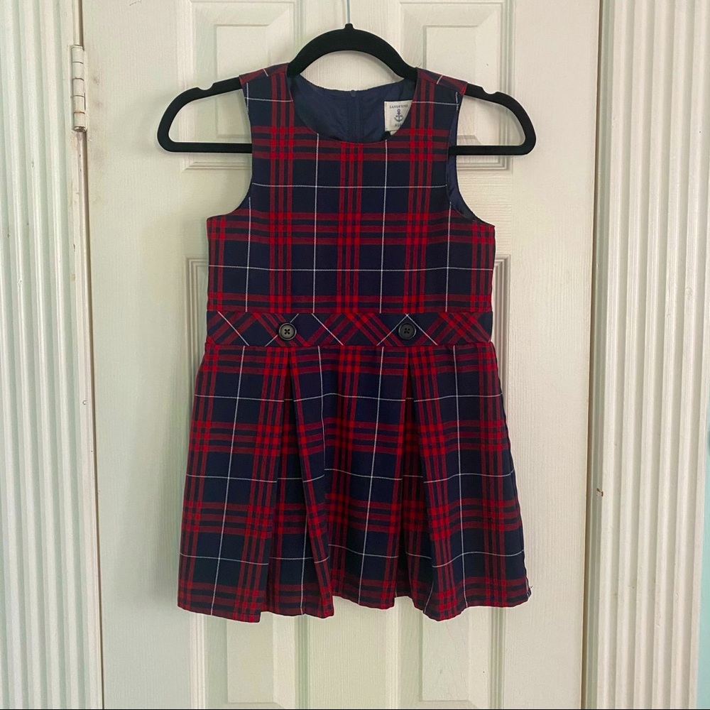 Plaid Lands’ End Uniform Jumper Like New!